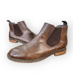 Ashford Hayes Porter Brown Leather Chelsea Boots Slip on Size 4 M